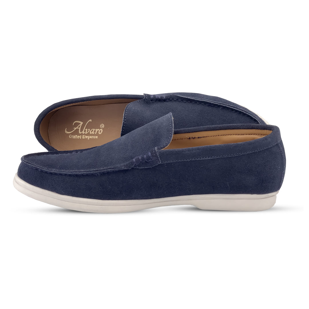 Alvaro Verona Suede Loafer Blue