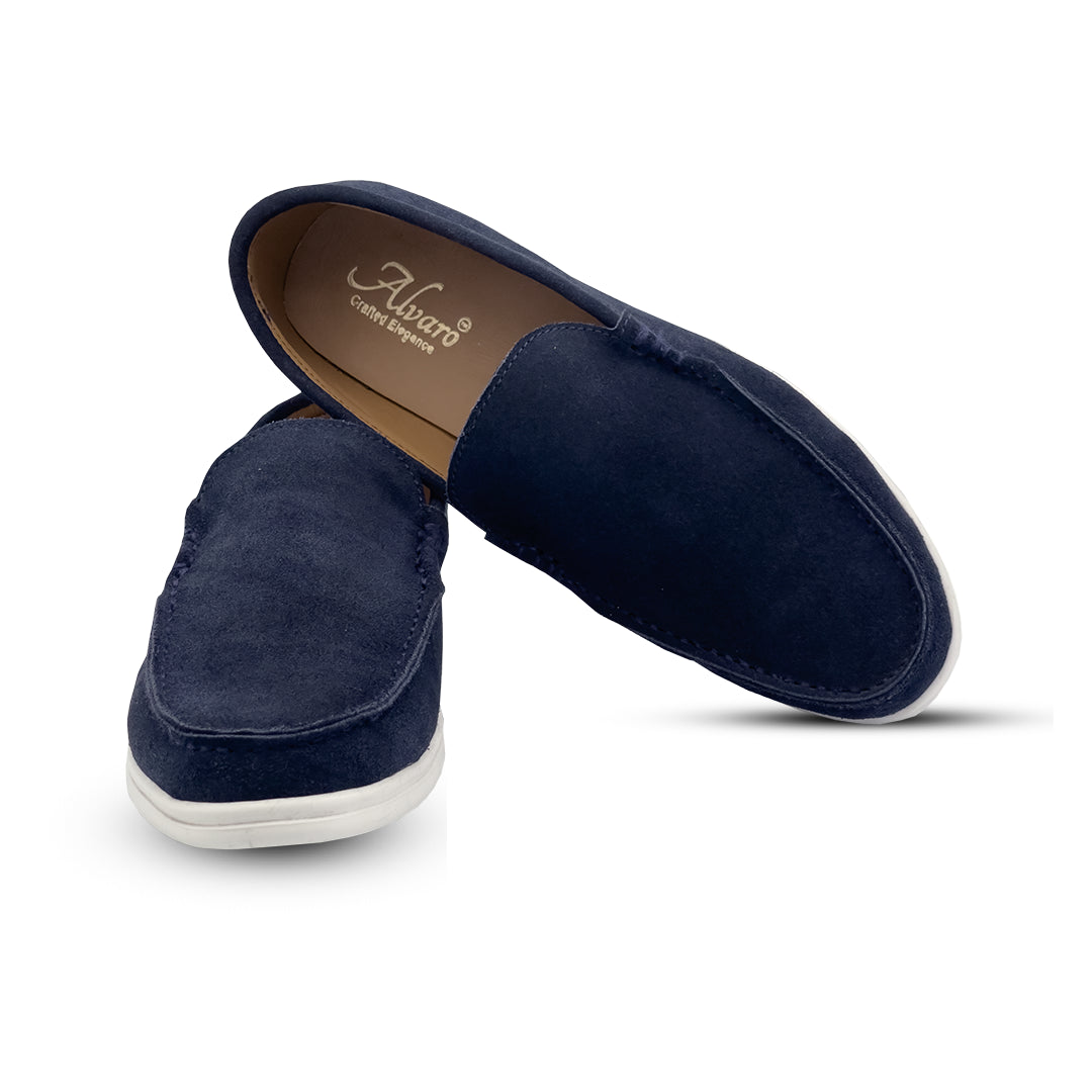 Alvaro Verona Suede Loafer Blue
