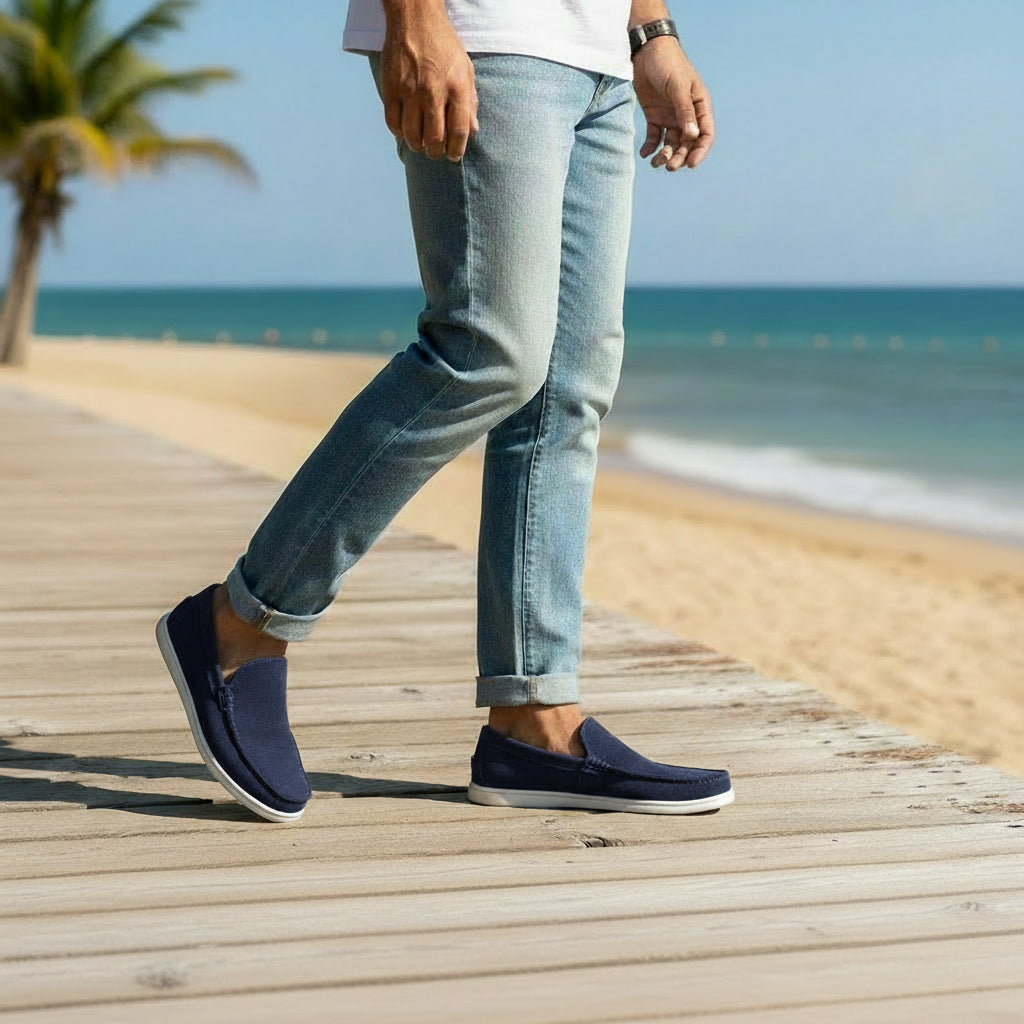 Alvaro Verona Suede Loafer Blue
